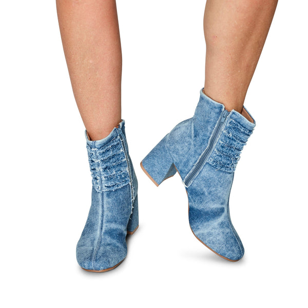 在庫一掃セール Love Co. Shoe Chattanooga – Boot Denim Doreen Rio 靴