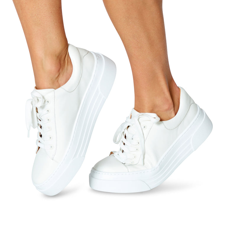 Giddy White Leather by J/Slides NY - For The Love of Shoes NY