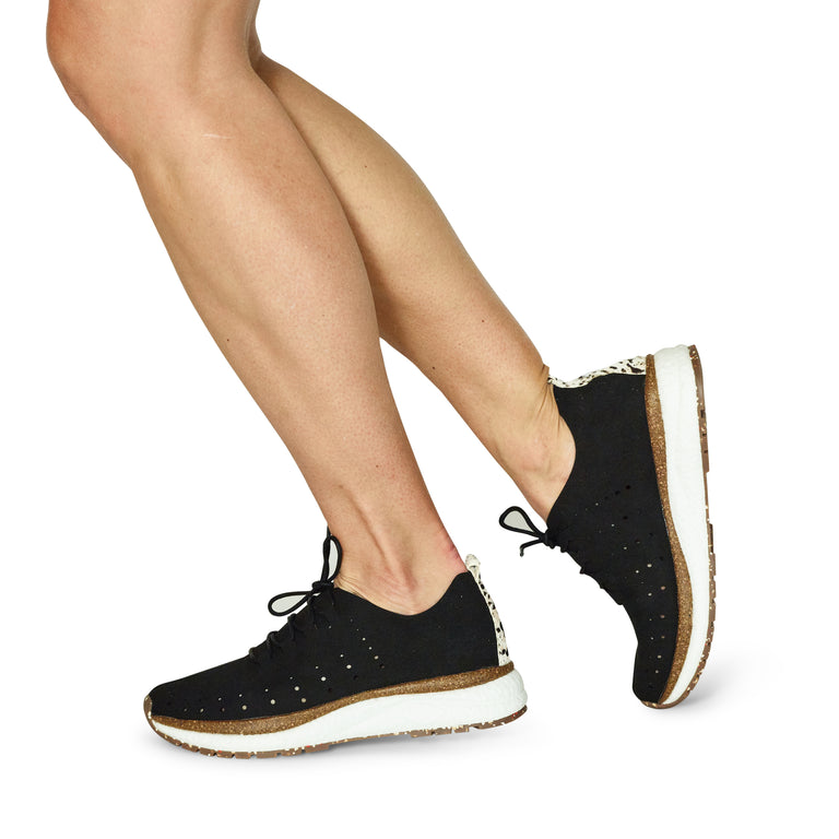 PANGEA in BLACK Court Sneakers - OTBT shoes