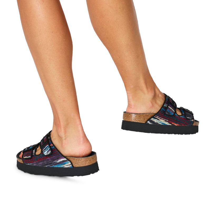 Arizona Pap - Chattanooga Shoe Co.Birkenstock1025454Multi Turquoise (Black)