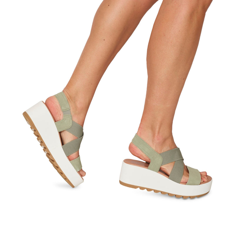 Cameron Flatform Slingback - Chattanooga Shoe Co.SorelSafari Seasallt (green)